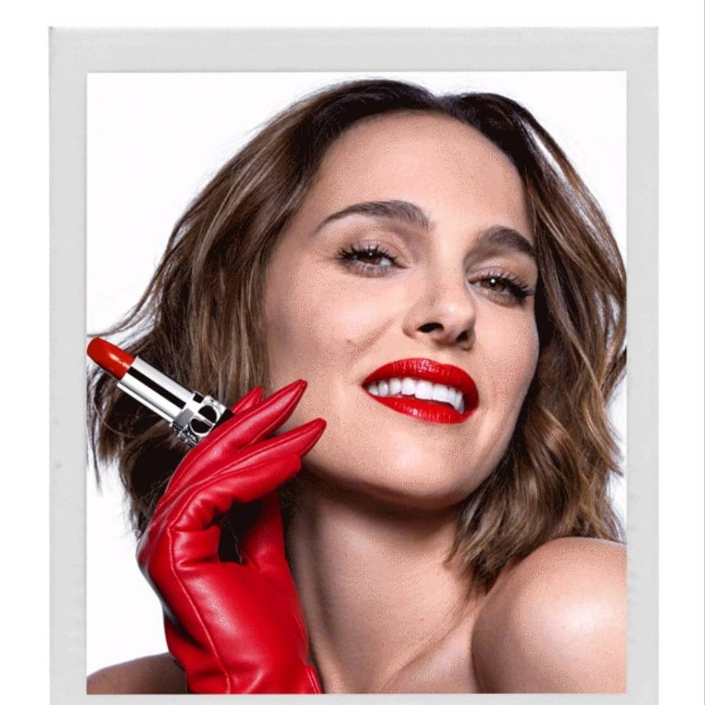 Dior Lipstick  Natalie Portman wears the new Rouge Dior Liquid  Glamorous  Luxury Passion